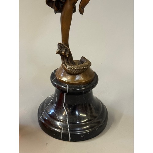 95 - Art Deco Style Bronze Figure Of A Dancer Signed Chiparus To Base. 45 cms High