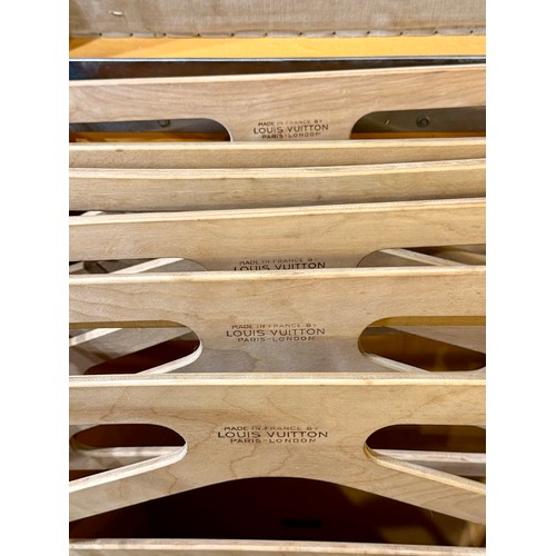 98 - A Antique Louis Vuitton Malle Armoire wardrobe and chest of drawers - trunk c.1900 - 1910. The trunk... 