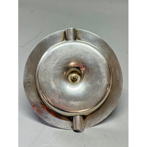 115 - Military Interest. A Superb Hallmarked Silver Paratrooper Figure With Dedication To The Rim To Capta... 