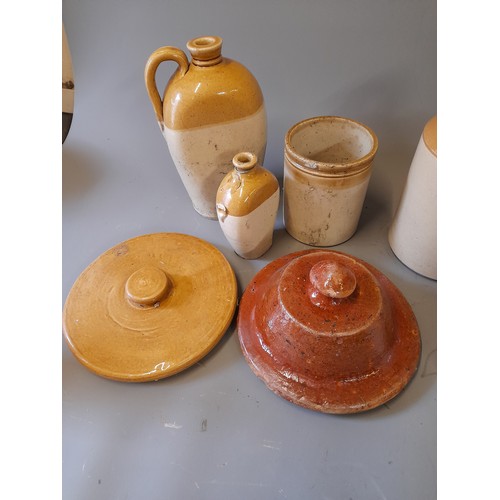 54 - Quantity of Salt Glaze Stoneware Pottery Items