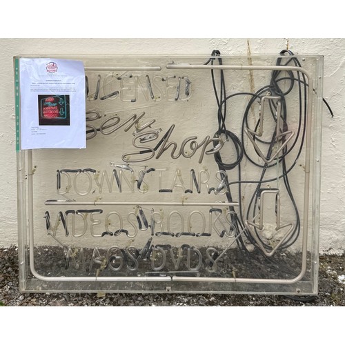 28 - Original Neon Sign For The Sex Shop On Brewer Street In Soho London, With Certificate. 