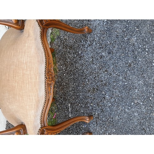 36 - Pair of Mid century Louis XV Style Salon Chairs