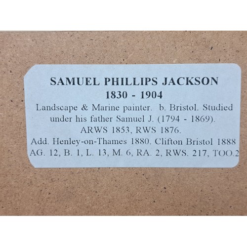 Framed and Glazed Samuel Phillips Jackson (1830-1904) Water Colour view ...
