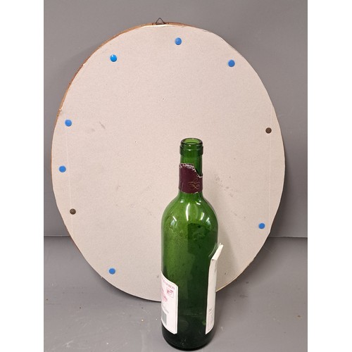 Framed and Glazed Oval Crucifix, 43cm x 35cm