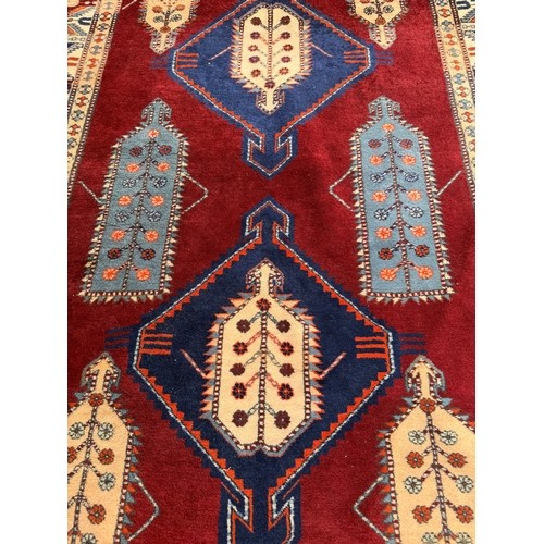 Hand Made Decorative Rug. 223cm x 156cm.