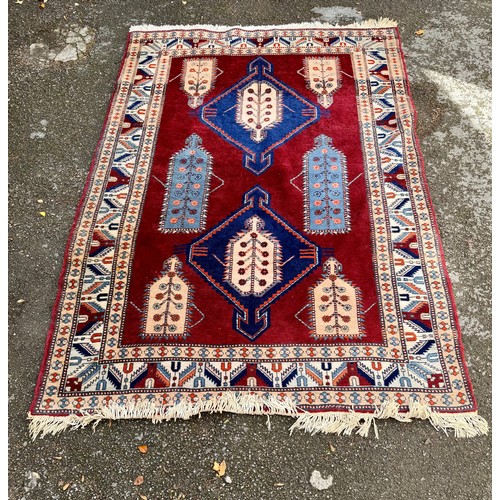 Hand Made Decorative Rug. 223cm x 156cm.