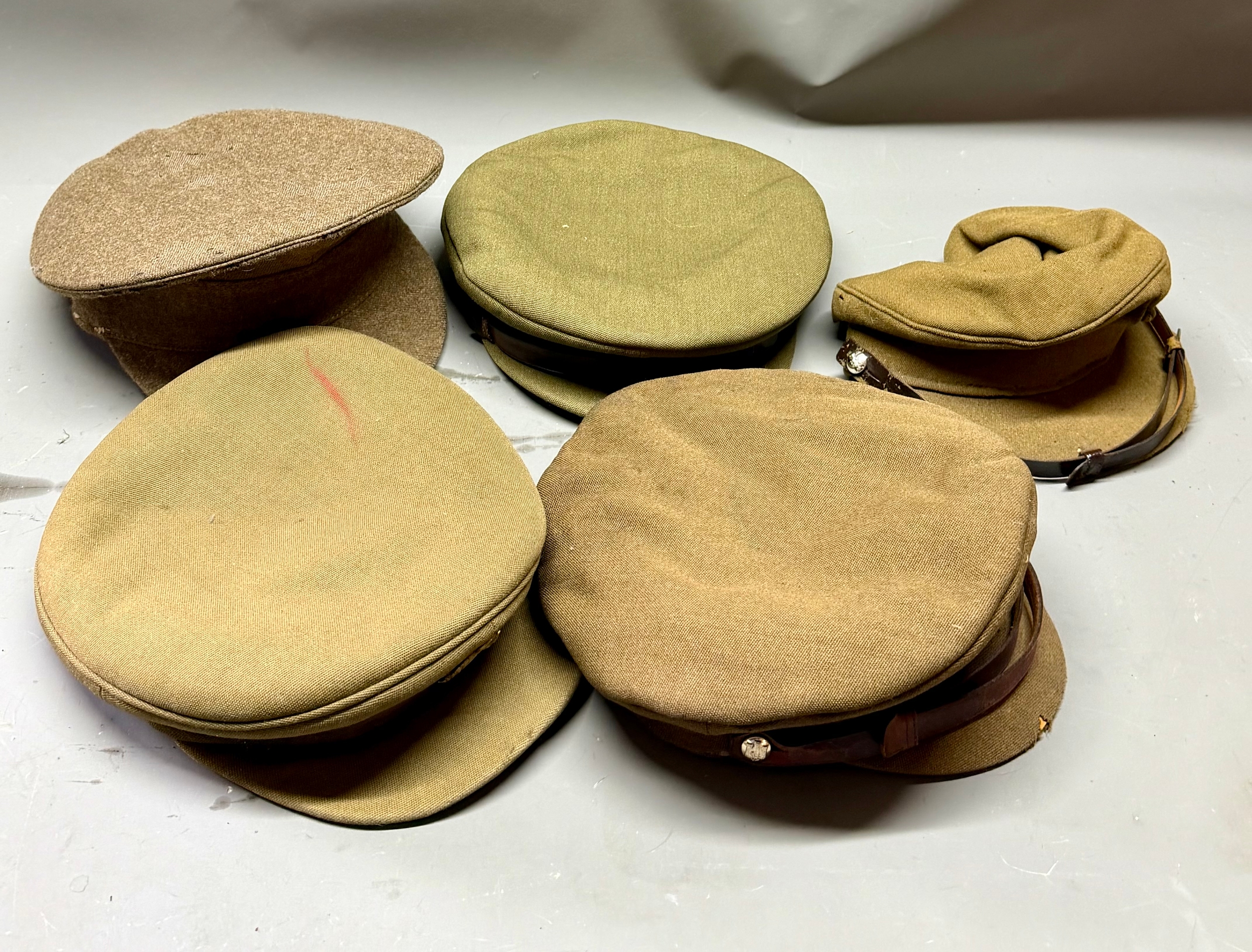Collection Of Five Military Caps. (5)