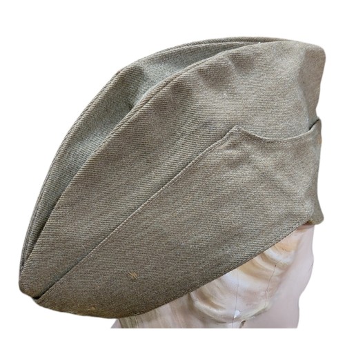 12 - WWll Field Service Cap with Kings Crown General List Buttons