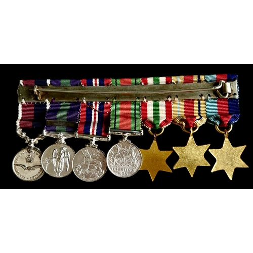 83 - RAF Group Of Miniature Medals Size 11.5cm x 5cm