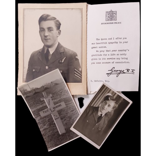 119 - ‘Flight Sergeant Signaller’ (Wireless Operator - Air) Ernest McGuire, Shot Down, Lancaster Operation... 