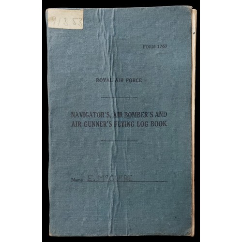 119 - ‘Flight Sergeant Signaller’ (Wireless Operator - Air) Ernest McGuire, Shot Down, Lancaster Operation... 