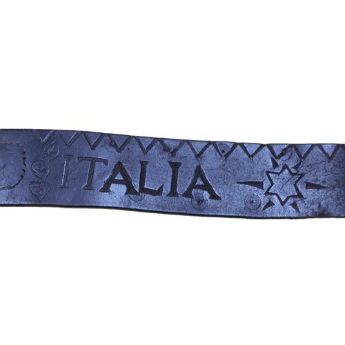 125 - WWll German Belt. Folk Art Engraved