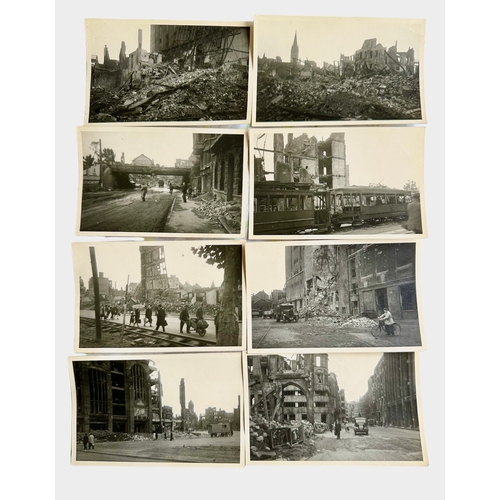 126 - Photographic Postcards Dortmund, Germany 1945 (Damage From Allied Bombing)