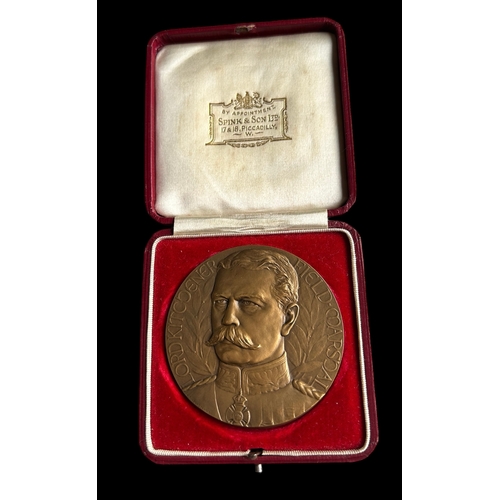 130 - 1916 Field Marshal Lord Kitchener Medal (Boxed)
Size 6.8cm