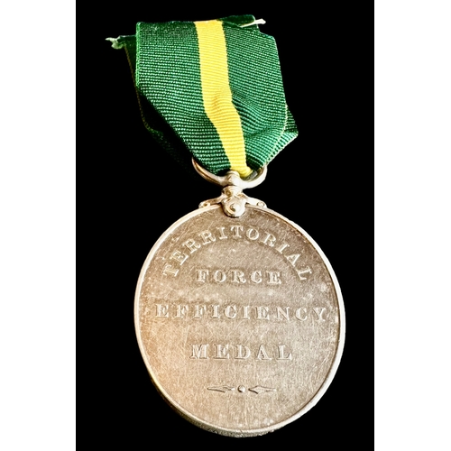 138 - Territorial Force Efficiency Medal 309 L P Jones West Kent Yeomanry