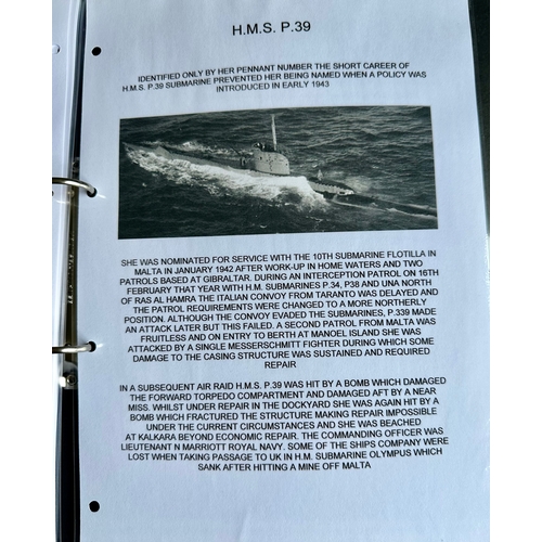 169 - H.M. Submarine E14 & P39 Cap Tallies