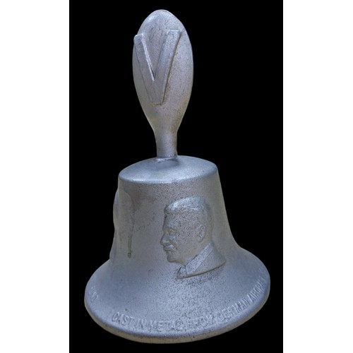 179 - R.A.F Benevolent Fund Bell. Cast in the Metal From German Aircraft Shot Down OverBritain 1939-1945. ... 