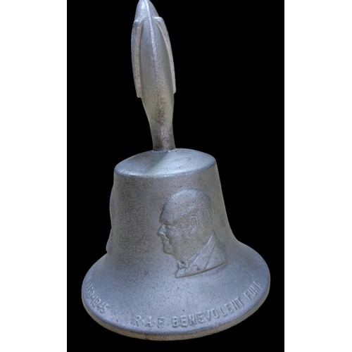 179 - R.A.F Benevolent Fund Bell. Cast in the Metal From German Aircraft Shot Down OverBritain 1939-1945. ... 