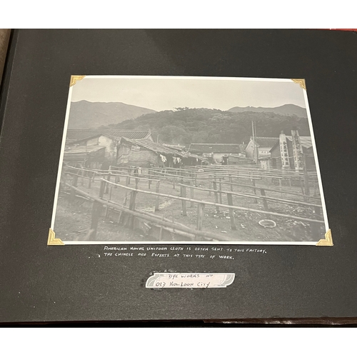 180 - Super 1930's  Photograph Album of Predominately Images of Hong Kong , China including Rare RAF Aeria... 