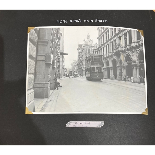 180 - Super 1930's  Photograph Album of Predominately Images of Hong Kong , China including Rare RAF Aeria... 