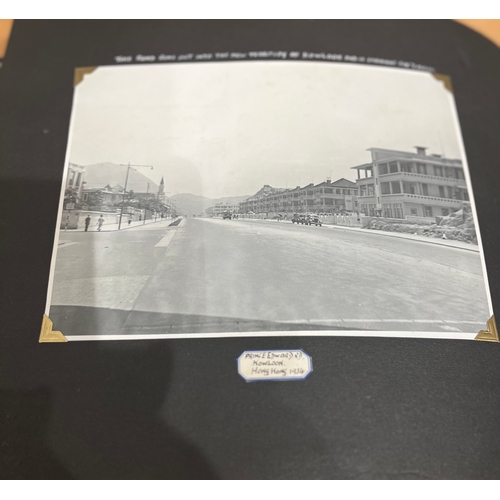 180 - Super 1930's  Photograph Album of Predominately Images of Hong Kong , China including Rare RAF Aeria... 