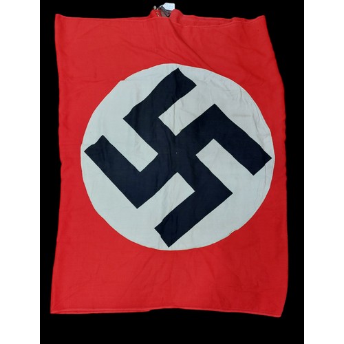 182 - WWll German NSDAP Flag. Kupper & Rudolph Koln, Reiss-Schutz Approx. 1900mm x 1140mm