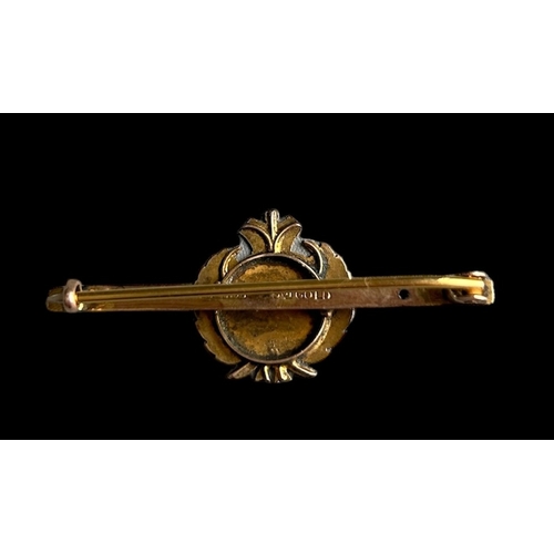 200 - Queens Own Dorset Imperial Yeomanry 9ct Gold Sweetheart Brooch
Size 4.5cm x 1.8cm Weight 2.3g