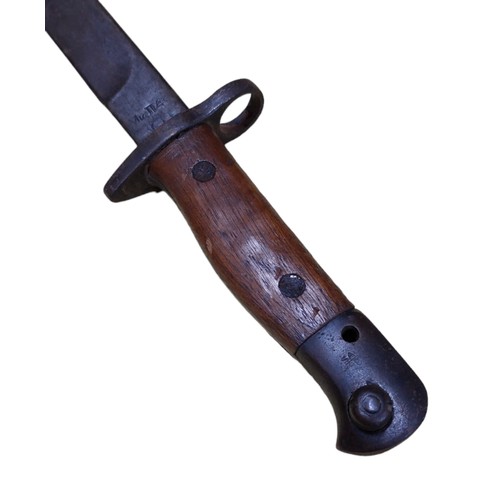 240 - A Fairbairn-Sykes Style Dagger by Wilkinson Sword QEll And a Mkll Enfield Indian Bayonet