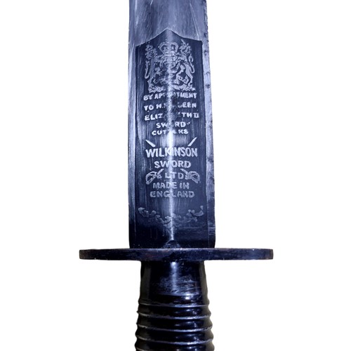 240 - A Fairbairn-Sykes Style Dagger by Wilkinson Sword QEll And a Mkll Enfield Indian Bayonet