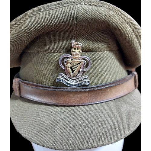 273 - The Queens Royal Hussars Uniform. Hat, Jacket, Trousers & Sam Browne Shoulder Belt with Whistle.