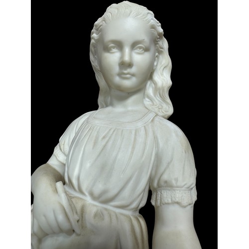 343 - Copeland 19th Century Parian Ware Figurine 'Young Englands Sister'.