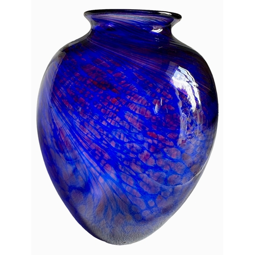 8 - Malcolm Sutcliffe Studio Glass Vase Size 17cm x 10cm