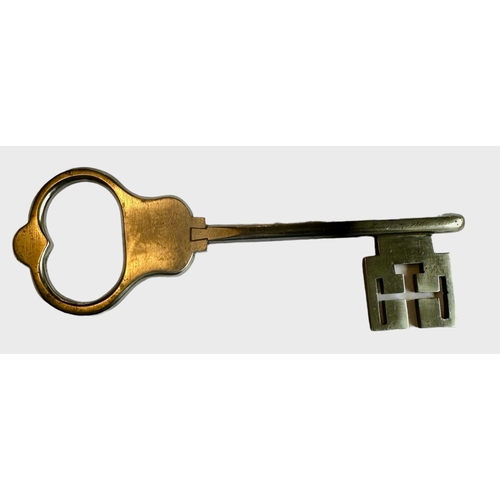 17 - Large Key With Castle Motif Size 20.3cm x 6.8cm