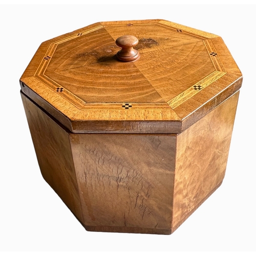 25 - Wooden Octagonal Box Size 16cm x 10.8cm