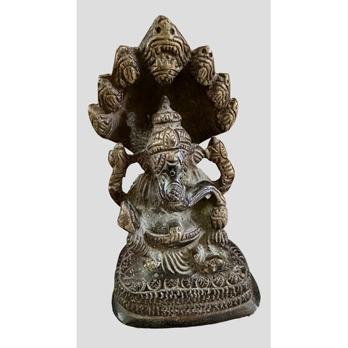 33 - Late 19th Century Statue Of Ganesha Size 12.4cm x 6.3cm