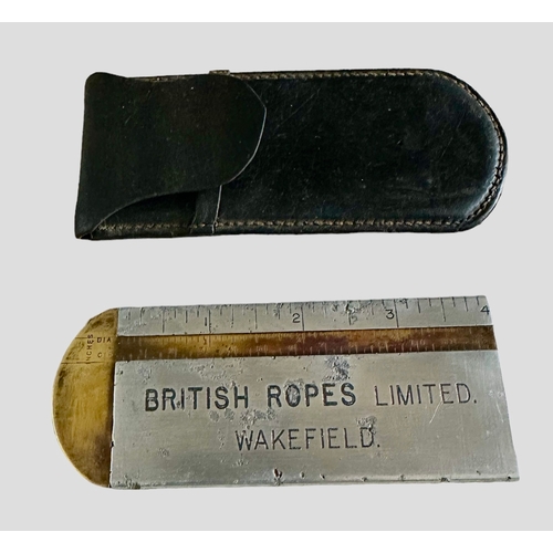 62 - Rabone Rope Gauge - British Ropes Limited Wakefield