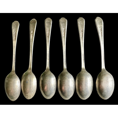 147 - Set Of 6 Walker & Hall Silver Teaspoons 1932 Weight 78.4g