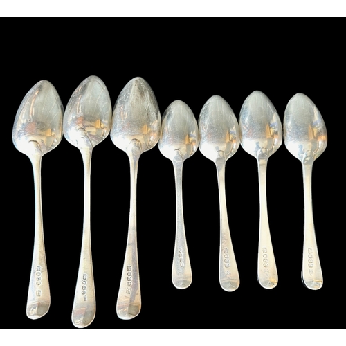 149 - 7 Georgian Silver Spoons Weight 332g