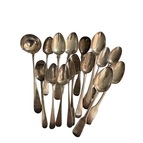 163 - A Collection Of Silver Spoons Weight 265g