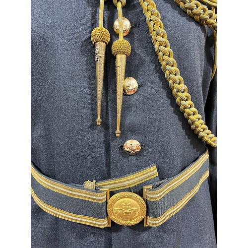 263 - RAF Regiment Sergeants Dress Tunic with Gulf War & Rosette and Long Service medal Ribbons attached, ... 