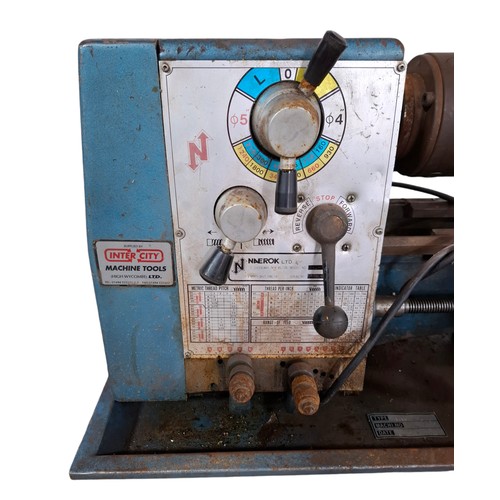 304 - Naerok Ltd Metal Lathe Model no(See pics).      Plus Spare Chuck and Other Related.