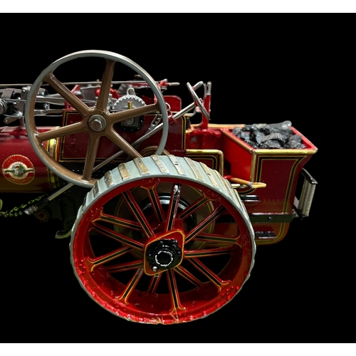 314 - A Cased 1925 Allchin Traction Engine Hand Built Metal Scale Model Case (30X15x17cm)