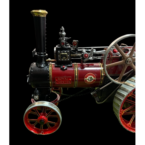 314 - A Cased 1925 Allchin Traction Engine Hand Built Metal Scale Model Case (30X15x17cm)