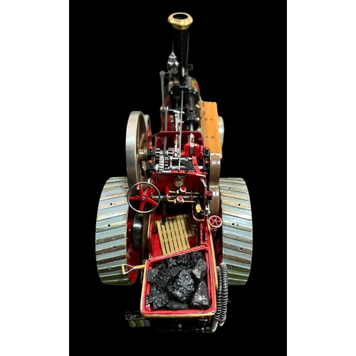 314 - A Cased 1925 Allchin Traction Engine Hand Built Metal Scale Model Case (30X15x17cm)