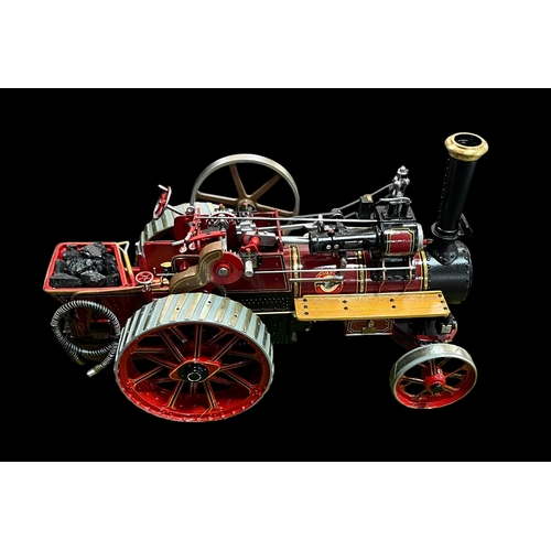 314 - A Cased 1925 Allchin Traction Engine Hand Built Metal Scale Model Case (30X15x17cm)