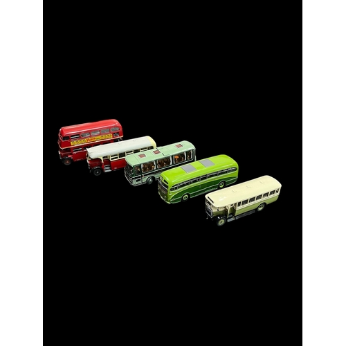 316 - A Collection of 5 Metal Scale Model Completed Kits of Buses and Coaches incl. Bristol LHS 1979 , 192... 