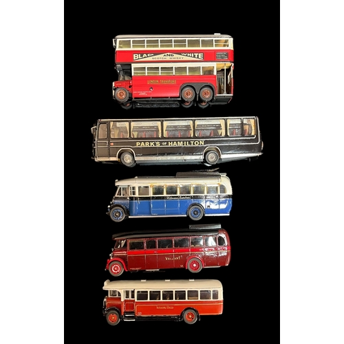 321 - A Collection of 5 Metal Scale Model Completed Kits of Buses and Coaches incl.1931 Guildford 1932 Ren... 