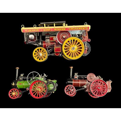 326 - A Collection of 3 Metal Scale Model Completed Kits of Traction Engines