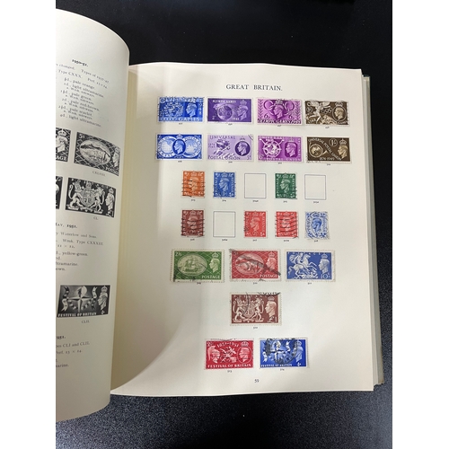 396 - Windsor Stamp Album of Great Britain Stamps Incl. Penny Blacks Penny Reds and Two Pence Blues