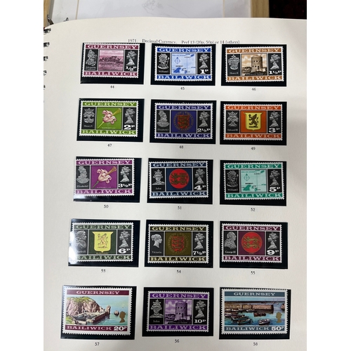 397 - 3 Albums Containing Channel Island Mostly Mint Stamps